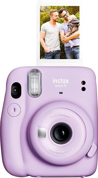 Camara instantanea lila purpura de regalo